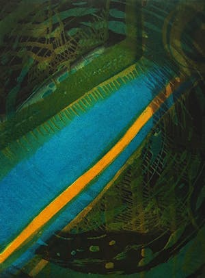 Willibrord Haas - Gold und Moos, aquatint ets kopen? Bied vanaf 45!