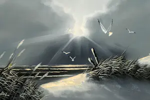 Niet of onleesbaar gesigneerd - Hollandse School -"Oeverlandschap in Wintersfeer" kopen? Bied vanaf 1!