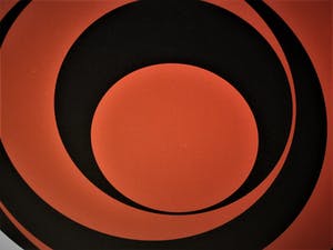 Rob Schotman - Intrigerend jaren 60 PoP Art Litho - variaties op een cirkel - gesigneerd kopen? Bied vanaf 25!