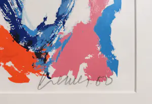 Jan Cremer - Tulpen, zeefdruk (mooi ingelijst, groot) kopen? Bied vanaf 295!