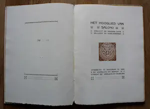 Bart van der Leck - het hooglied van Salomo - 1905 kopen? Bied vanaf 199!