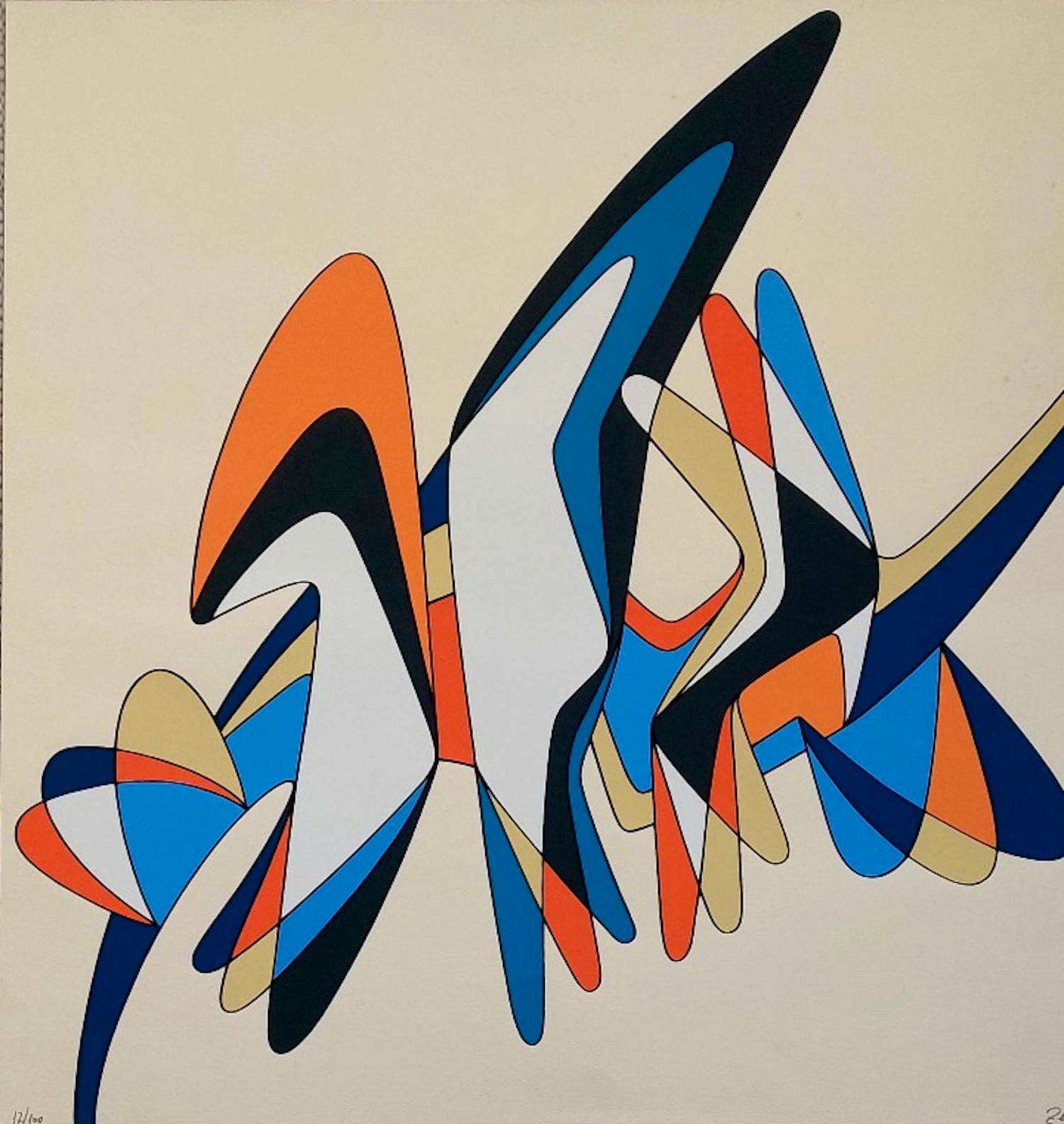 Giorgio Zennaro - Abstract geometrische voorstelling kopen? Bied vanaf 185!