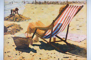 Marcel Schellekens - Aquatint, Strandstoel- Ingelijst kopen? Bied vanaf 150!