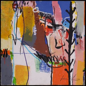 Kantcho Kanev - Zeefdruk op paneel, Z.T. Vijfluik - Ingelijst (Groot) kopen? Bied vanaf 80!