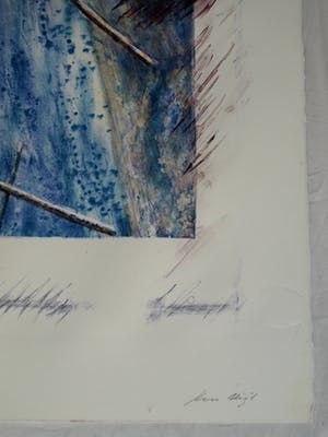 Kees Slegt - Litho, “Zonder titel” – 1983 – oplage 28 ex. kopen? Bied vanaf 35!