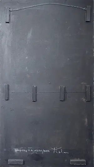 Helen Nieuwendijk - Acryl op paneel, Rimpeling in de nacht kopen? Bied vanaf 100!