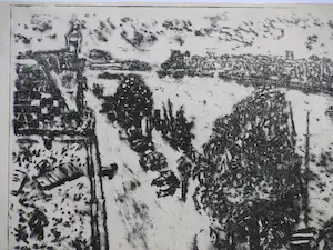 Louis van Roode - Stadsgezicht aan de Maas - Litho kopen? Bied vanaf 1!