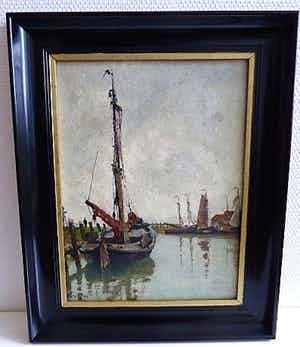 Willem Knip - Grijze ochtend. verkocht voor € 595!