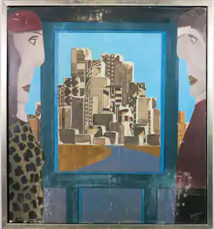 Buy Kees Segers - Olieverf op paneel, Z.T. - Ingelijst? Bid from 50!