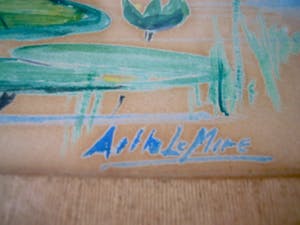Arthur le Mire - 2 Prachtige aquarellen met vogels in zomer en winter natuur. kopen? Bied vanaf 25!