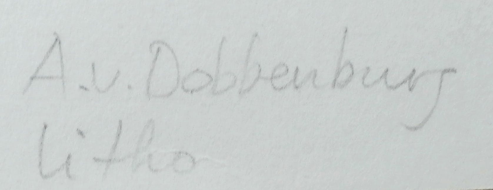 Aart van Dobbenburgh - Litho: Nederlands winter landschap kopen? Bied vanaf 45!