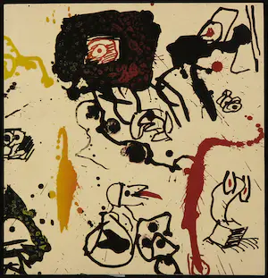 Pierre Alechinsky - Oeuvrecatalogus met litho omslag en losse ets, 20 Jahre Impressionen kopen? Bied vanaf 200!