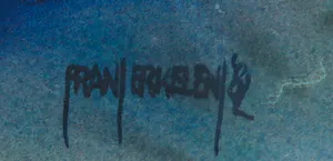 Frans Erkelens - Gemengde techniek op papier, Elrona + Elrod - Ingelijst kopen? Bied vanaf 1!