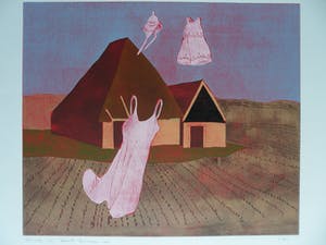 Henriette Boerendans - Kleur houtsnede, Titel 12 April kopen? Bied vanaf 40!