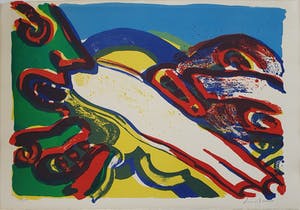 Bengt Lindstrom - Litho: 'Two figures' kopen? Bied vanaf 195!