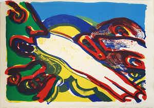 Bengt Lindstrom - Litho: 'Two figures' verkocht voor € 195!