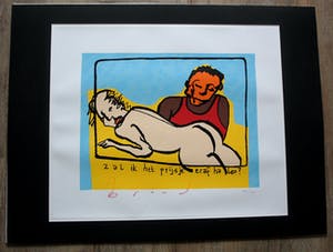 Herman Brood - Zeefdruk: Zal ik het prijsje eraf halen? kopen? Bied vanaf 299!