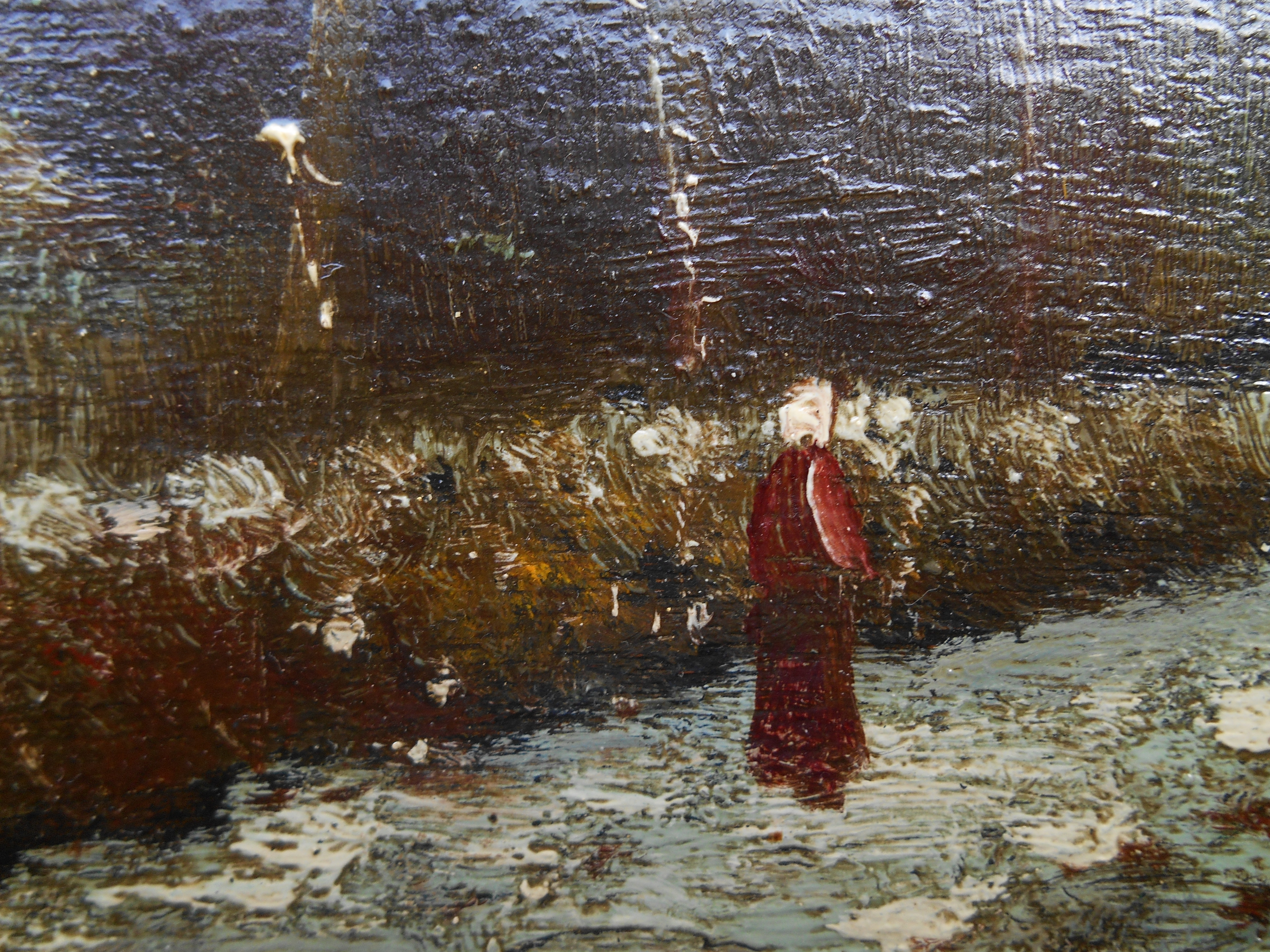 Niet of onleesbaar gesigneerd - Winterlandschap naar Louis Apol kopen? Bied vanaf 1!