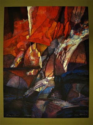 Maria Chakarova - Gelauwerd Bulgaars Grafica - Groot 1993 expressionistisch Litho gesigneerd kopen? Bied vanaf 1!