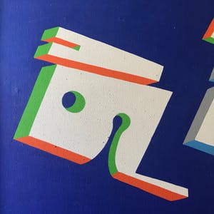 Mateo van den Heuvel - Acryl op doek - 1980 - Gesigneerd - Kleurrijk werk kopen? Bied vanaf 1!