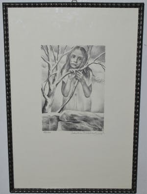 Aart van Dobbenburgh - Fraai ingelijste litho - vermeld in het bijgeleverde kunstboek kopen? Bied vanaf 50!