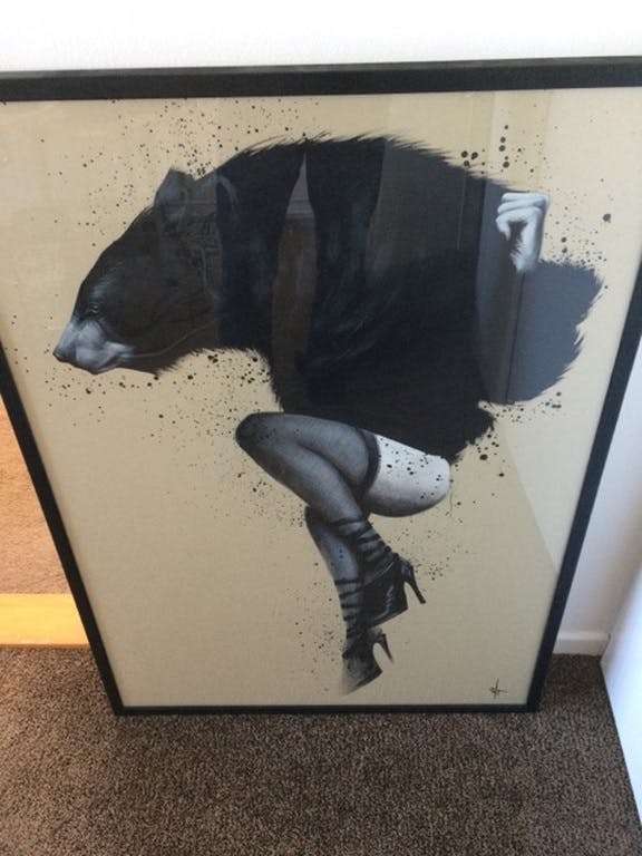 SIT - SIT, Acryl op karton, NOIR nr 19 verkocht voor € 300!