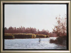 Chris Nobels - Olieverf op paneel, Zwammerdam - Ingelijst kopen? Bied vanaf 100!