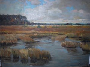 Isaac Naarden - landschap, olieverf - omgeving 't Gooi kopen? Bied vanaf 65!