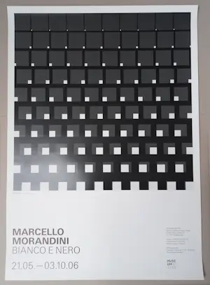 Buy Marcello Morandini - Bianco e Nero Ausstellungsplakat Museum Ritter 2006? Bid from 40!