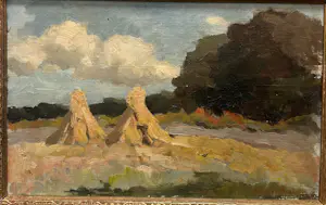 Hendrik Cornelis van de Mourik - Landschap met tentjes kopen? Bied vanaf 150!