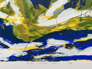 Ronald Ruseler - handgesigneerde kleurenzeefdruk | 'Eilanden' | 2000 kopen? Bied vanaf 10!