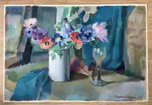 Roelof Klein - Stilleven met anemonen verkauft für € 150!