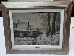 Louis Clesse - Hoeve in de sneeuw kaufen? Bieten Sie von 325!