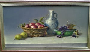 Thomas Heesakkers - Stilleven met kan en fruit kopen? Bied vanaf 220!