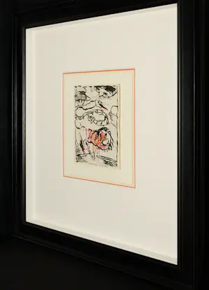 Pierre Alechinsky - Tekening in Aquarel en Inkt op Antieke Factuur kopen? Bied vanaf 10900!