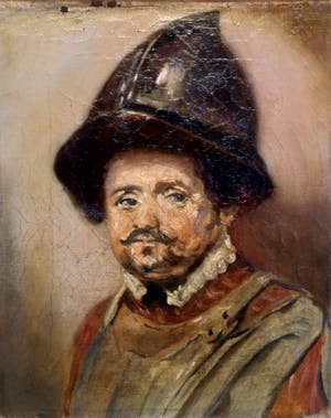 Niet of onleesbaar gesigneerd - Spaanse soldaat Conquistador - 19e eeuw kopen? Bied vanaf 1!