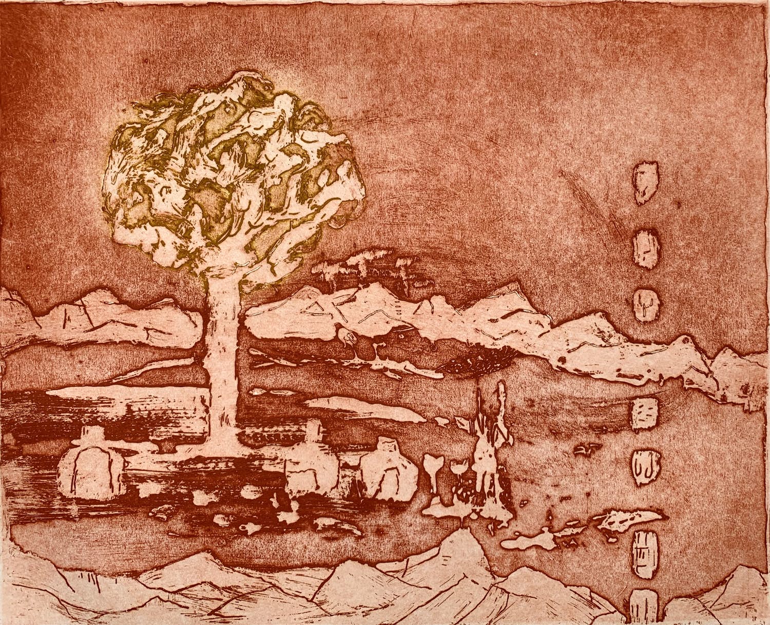 Jan Montyn - kleurenets - 'Sierra Rosario' - 1999 (KLEINE OPLAGE) verkocht voor € 1!