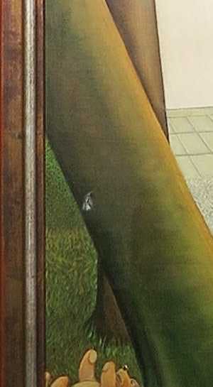 Chris van Geest - Acrylverf op doek, Man, vrouw & kind - Ingelijst (Zeer Groot) kopen? Bied vanaf 1!