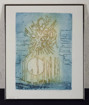 Jan Montyn - Composition of Forces, 5/90, 1992 - Ets op papier kopen? Bied vanaf 30!