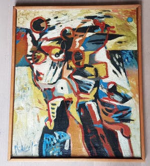 Dirkjan Ribbeling - acryl op doek, gesigneerd kopen? Bied vanaf 145!