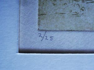 Yvonne de Jonge-Melly - Knappe, in zeer kleine oplage gemaakte Kleuren Ets "Clown en Luchtballon" kopen? Bied vanaf 19!