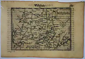 Petrus Bertius - Westphale (Westfalen). 1618 verkauft für € 25!