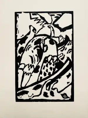 Wassily Kandinsky - "Improvisation" Original- Holzschnitt 1911 Werkverzeichnis Roethel 124 kaufen? Bieten Sie von 78!