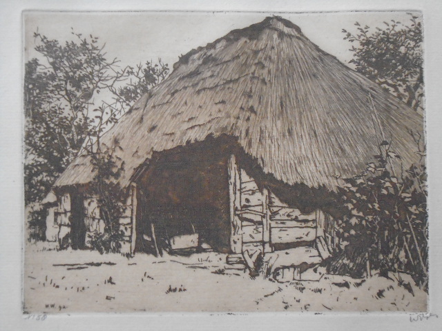 Willem Witsen - Open schuur of Schuur in de zon, Brabant verkocht voor € 100!