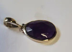Zilveren Hanger met facet geslepen Amethyst kopen? Bied vanaf 45!