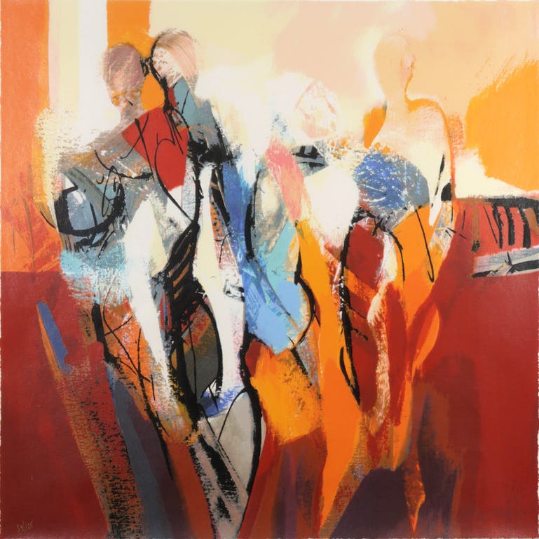 Peter Meijer - Zeefdruk, Afscheid - Ingelijst (Groot) kopen? Bied vanaf 50!