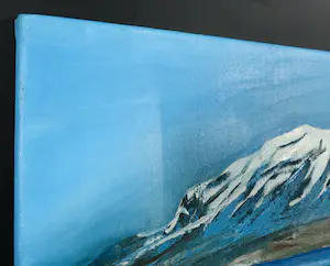 Liz Strick - Olieverf op doek, Mount Suphan by lake Van kopen? Bied vanaf 1!