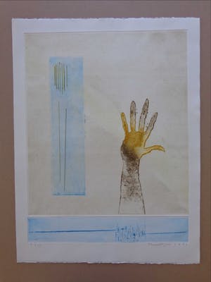 Jan Montyn - LA LUMIERE / KLEURETS / 65x50cm / SIG / 1991 kopen? Bied vanaf 45!