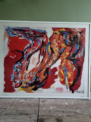 Karel Appel - Vrouw en Struisvogel (coll. Stedelijk museum Amsterdam) kaufen? Bieten Sie von 55!