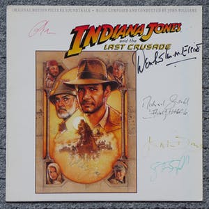 John Williams - Indiana Jones Last Crusade LP signiert Connery Ford Spielberg Lucas +3 kopen? Bied vanaf 99!